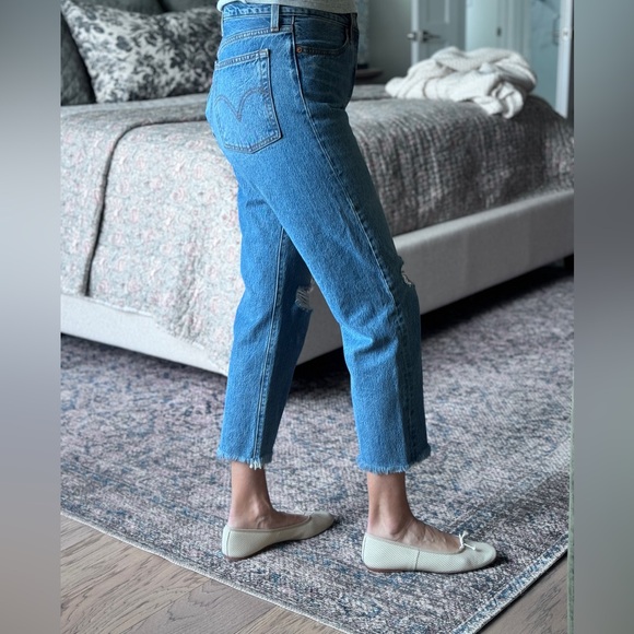 Levi’s Wedgie straight cropped jeans - Picture 3 of 7